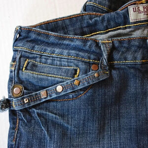 Polo Embellished Jean  Bermuda Shorts